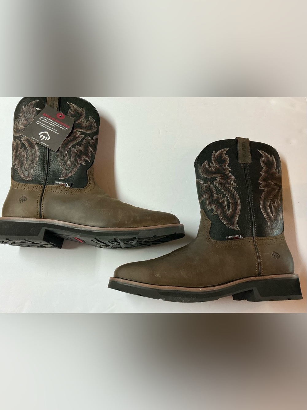 WOLVERINE MEN'S RANCHER WATERPROOF STEEL-TOE WELLINGTON/ size 12 M